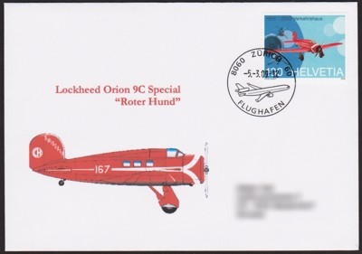 Erstagsausgabe Lockheed Orion 2009